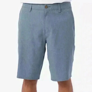 O’NEILL Blue Hybrid Relaxed Fit Below The Knee Shorts | Waist 38